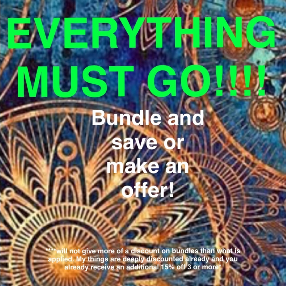 EVERYTHING MUST GO SO I CAN PUT UP NEW ITEMS